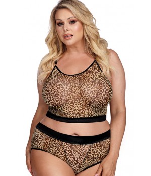 Комплект anais Marcianna set Шоколадно-бежево-черный 3XL/4XL(XL+) XXXL/4XL