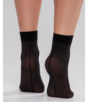 Жіночі гладкі шкарпетки зі швом giulia microtulle chic socks 40 den one size