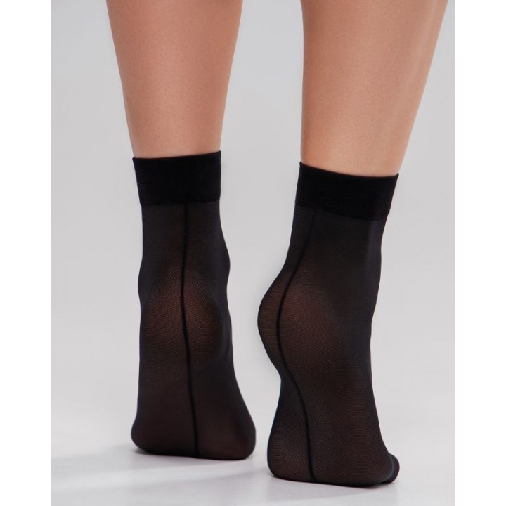 Жіночі гладкі шкарпетки зі швом giulia microtulle chic socks 40 den one size