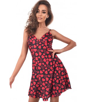 Комбінація anais Morgan chemise Черно-красный XXL/XXXL