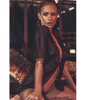 Пеньюар anais Velo Черный S/M