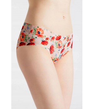 Сліпи жіночі безшовні трусики julimex poppies M
