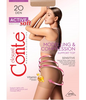 Корекційні жіночі колготки жін. ACTIVE SOFT 20, р.4, Shade