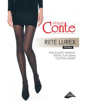 Колготки жін. CE FANTASY RETE LUREX, р.4, Nero