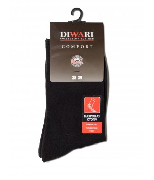 Шкарпетки чол. COMFORT 6С-18СП, р.23, 000 чорний