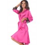Пеньюар anais Frivolie long robe Малиновый с черным XXL/XXXL
