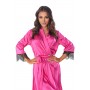 Пеньюар anais Frivolie long robe Малиновый с черным XXL/XXXL