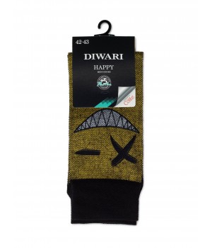 Шкарпетки чол. DW HAPPY 20С-202СП, р.25, 150 жовтий