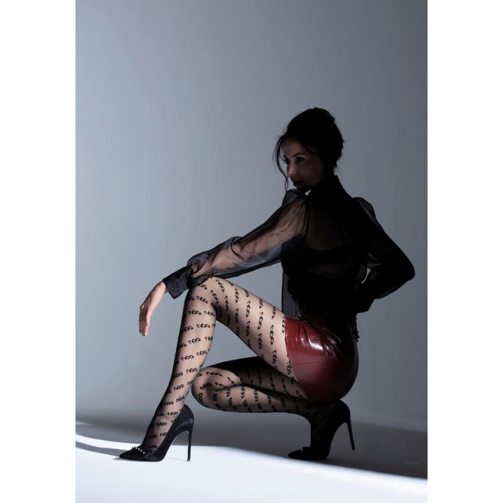 Жіночі колготки з візернуком knittex noq 20 den 3