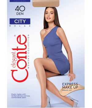 Класичні жіночі колготки жін. CE CITY 40, р.2, Natural