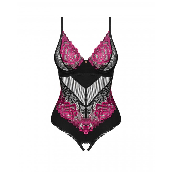 Боді obsessive Rosenty otwarte XL/XXL