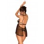 Комплект obsessive Delishya babydoll black S/M