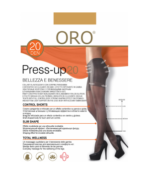 Корекційні жіночі колготки корегуючі ORO PRESS-UP 20 DEN natural 2
