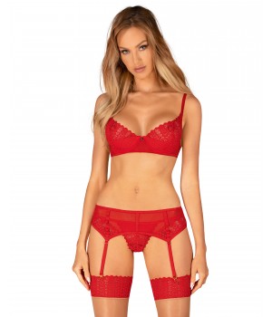 Комплект obsessive Ingridia garter belt set M/L