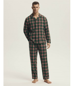 Піжама чоловіча із фланелі Henderson 43460 nut XL