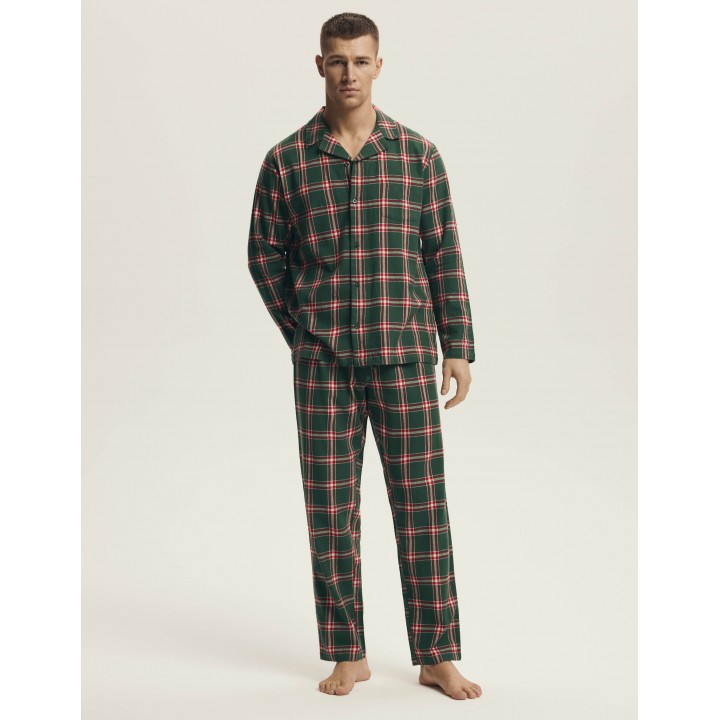 Піжама чоловіча із фланелі Henderson 43460 nut XL