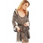 Пеньюар anais Bridget Черно-бежевый L/XL
