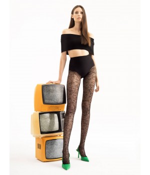 Жіночі колготки з узором Fiore Faces 4