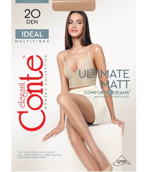 Класичні жіночі колготки жін. IDEAL 20, р.5, Mocca