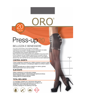Корекційні жіночі колготки корегуючі ORO PRESS-UP 20 DEN fumo 5