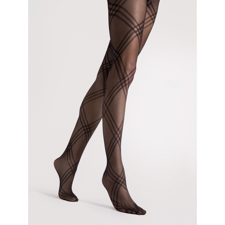 Жіночі колготки з візерунком Fiore Tess 30 den