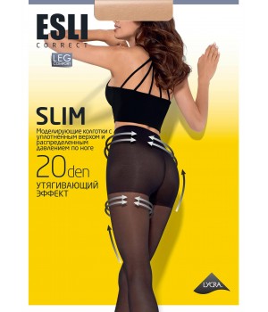 Корекційні жіночі колготки жін. E SLIM 20 (new), р.3, visone