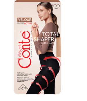 Колготки жін. CE VELOUR ACTIVE 100, р.3, Nero