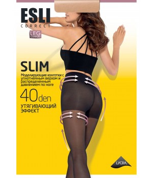 Корекційні жіночі колготки жін. E SLIM 40 (new), р.6, melone