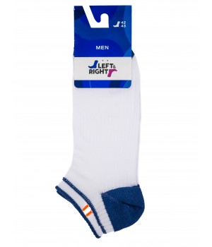 Шкарпетки чол. Л&П 222 (короткі), р.44-45, 03 т.сірий-чорний