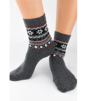 Жіночі гладкі шкарпетки теплі з вовною Noviti SW010 36-41