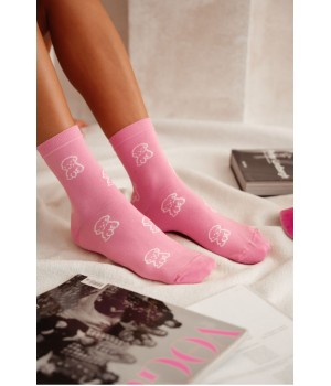 Жіночі гладкі шкарпетки milena szczeniaczki 002.155 37-41