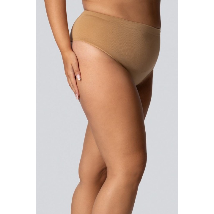 Стрінги жіночі трусики великого розміру з коригуючим ефектом mona queen mid-waisted smoothwear 7/8