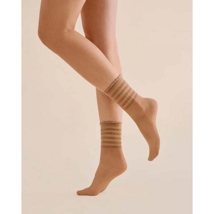 Жіночі гладкі шкарпетки gabriella lora 20 den one size