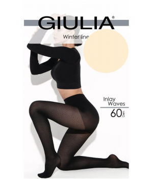 Жіночі колготки з візерунком giulia inlay waves 60 model 1 4