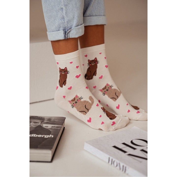 Жіночі гладкі шкарпетки Milena 37-41