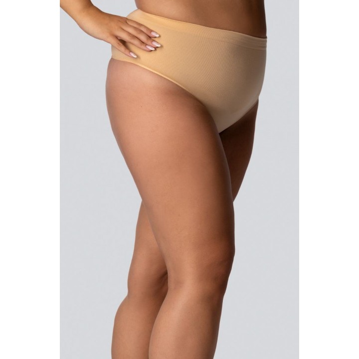 Стрінги жіночі трусики великого розміру з коригуючим ефектом mona queen mid-waisted smoothwear 6/7