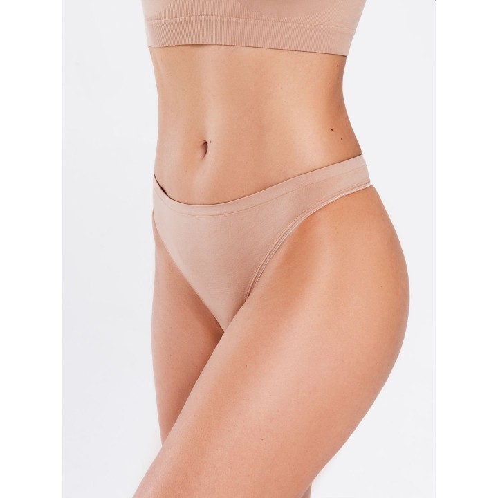 Стрінги жіночі безшовні трусики giulia string shine edge L/XL