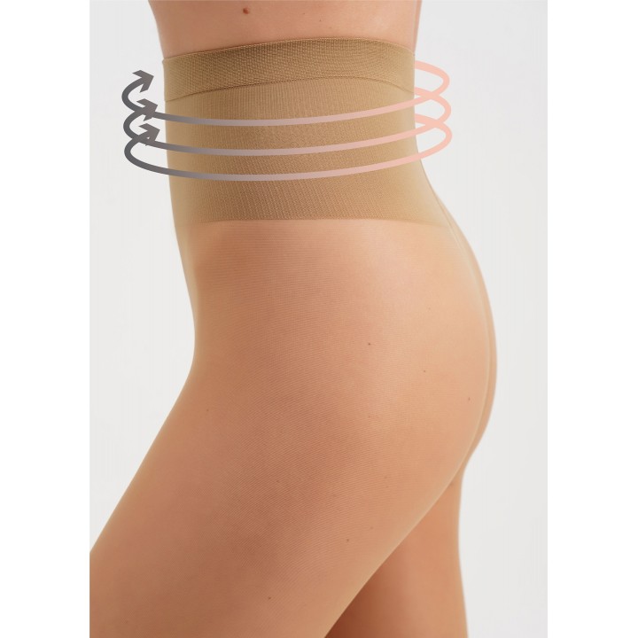 Класичні жіночі колготки з моделюючим поясом giulia talia modeling 40 den