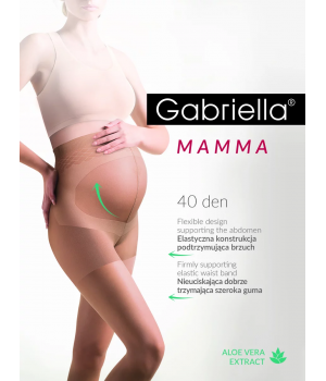 Жіночі колготки для вагітних gabriella mamma 40 den 5