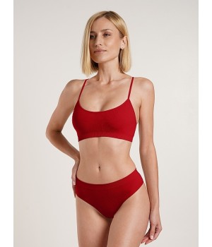 Жіночий безшовний топ-брасьер в рубчик giulia cami top rib S/M