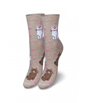 Жіночі гладкі шкарпетки Milena 37-41