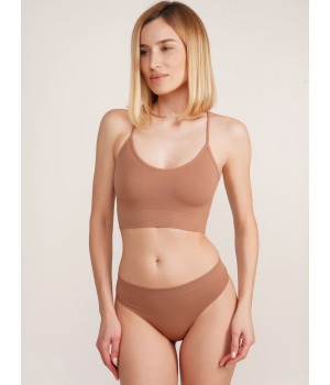 Стрінги жіночі безшовні трусики giulia string briefs grain L/XL