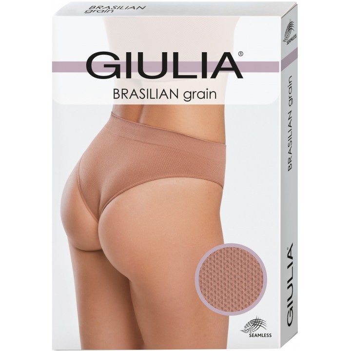 Бразиліана жіночі безшовні трусики giulia brasilian briefs grain S/M