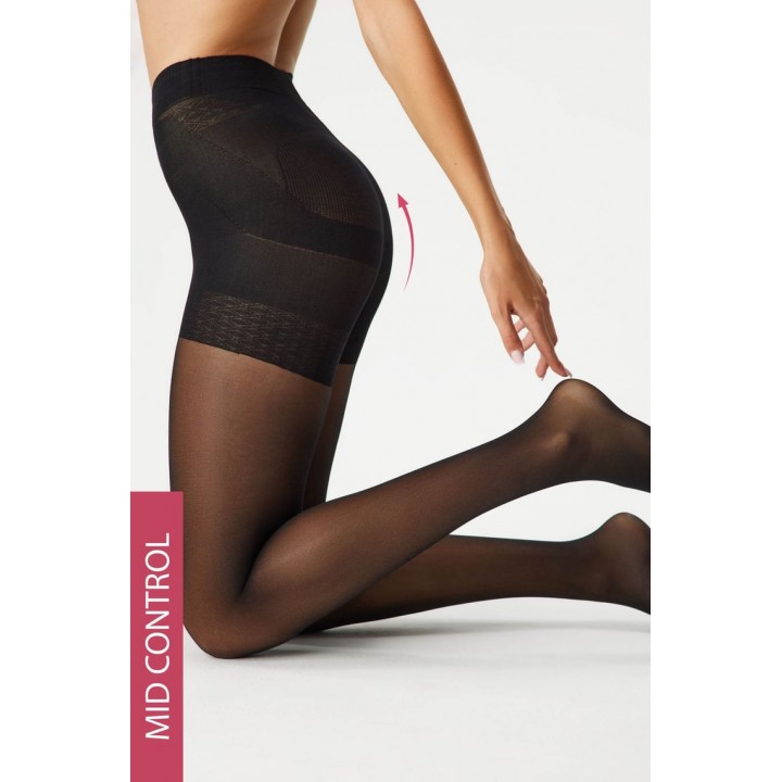 Корекційні жіночі колготки з моделюючими шортами gabriella push up 40 den