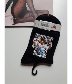 Жіночі гладкі шкарпетки з аплікацією Magnetis one size