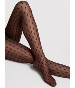 Жіночі колготки з візерунком Fiore Bijou 20 den
