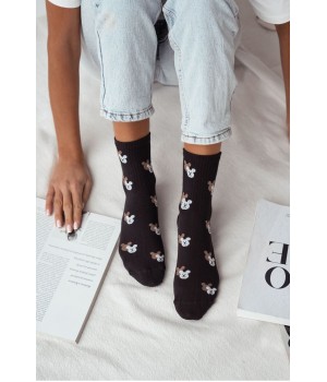 Жіночі гладкі шкарпетки Milena 37-41