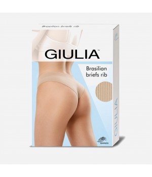 Бразиліана жіночі безшовні трусики в рубчик giulia brasilian briefs rib S/M