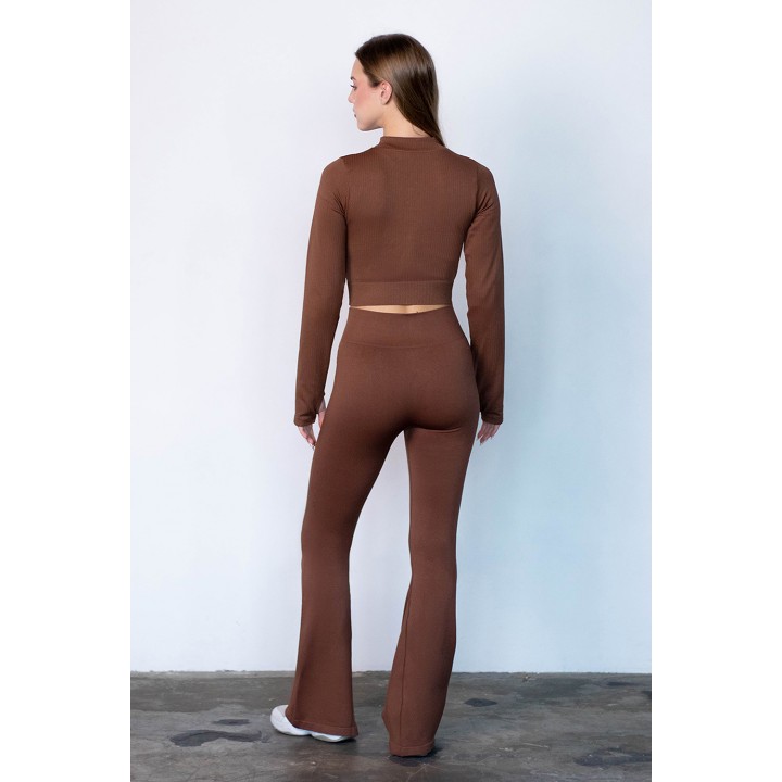 Легінси жіночі TM "Flexit" безшовні з синтетичних волокон, машинне в'язання, XY492, 97% поліамід, 3% еластан S