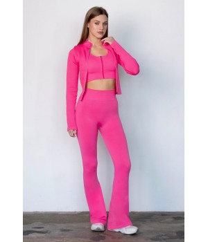 Легінси жіночі TM "Flexit" безшовні з синтетичних волокон, машинне в'язання, XY492, 97% поліамід, 3% еластан